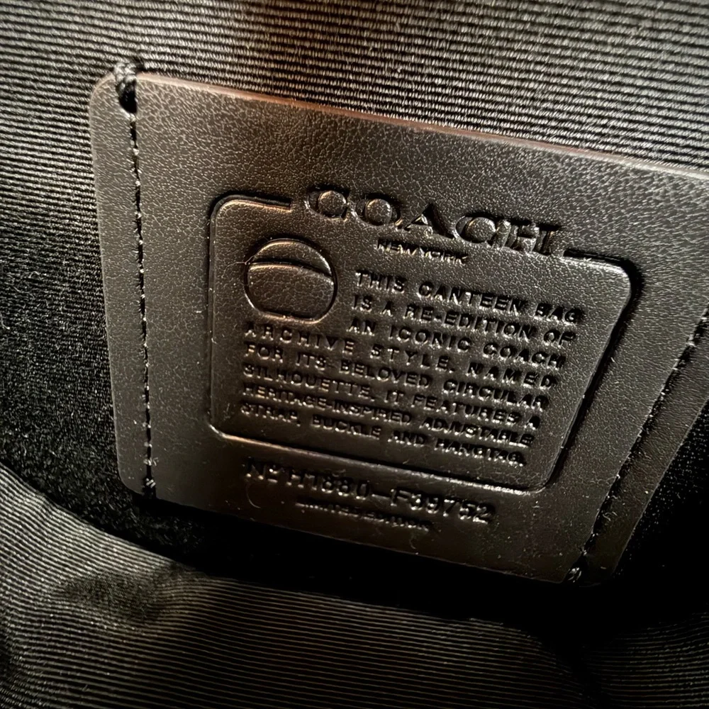 Coach Grey Canteen with Rivets, F39752